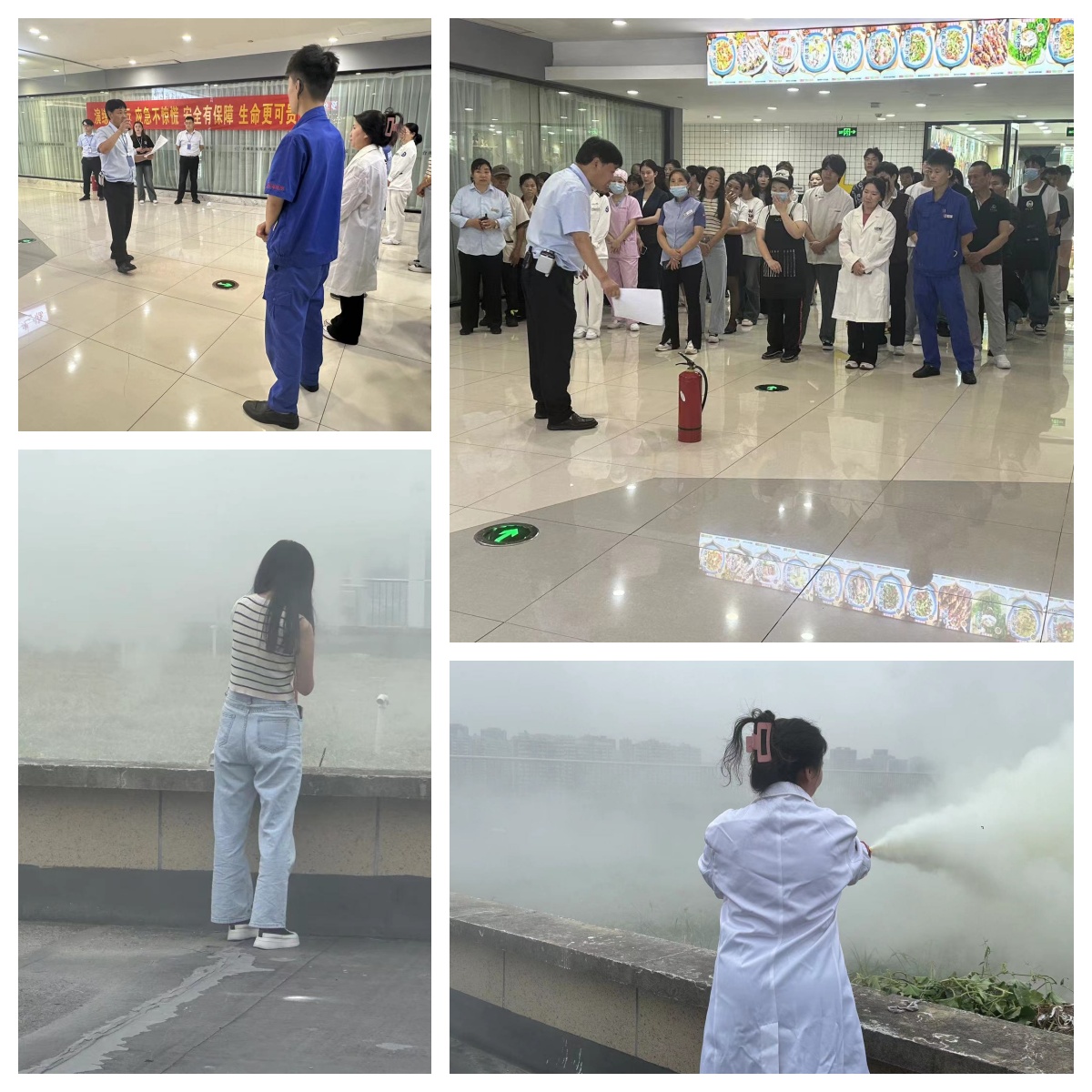 水晶城開(kāi)展國(guó)慶節(jié)前消防演練