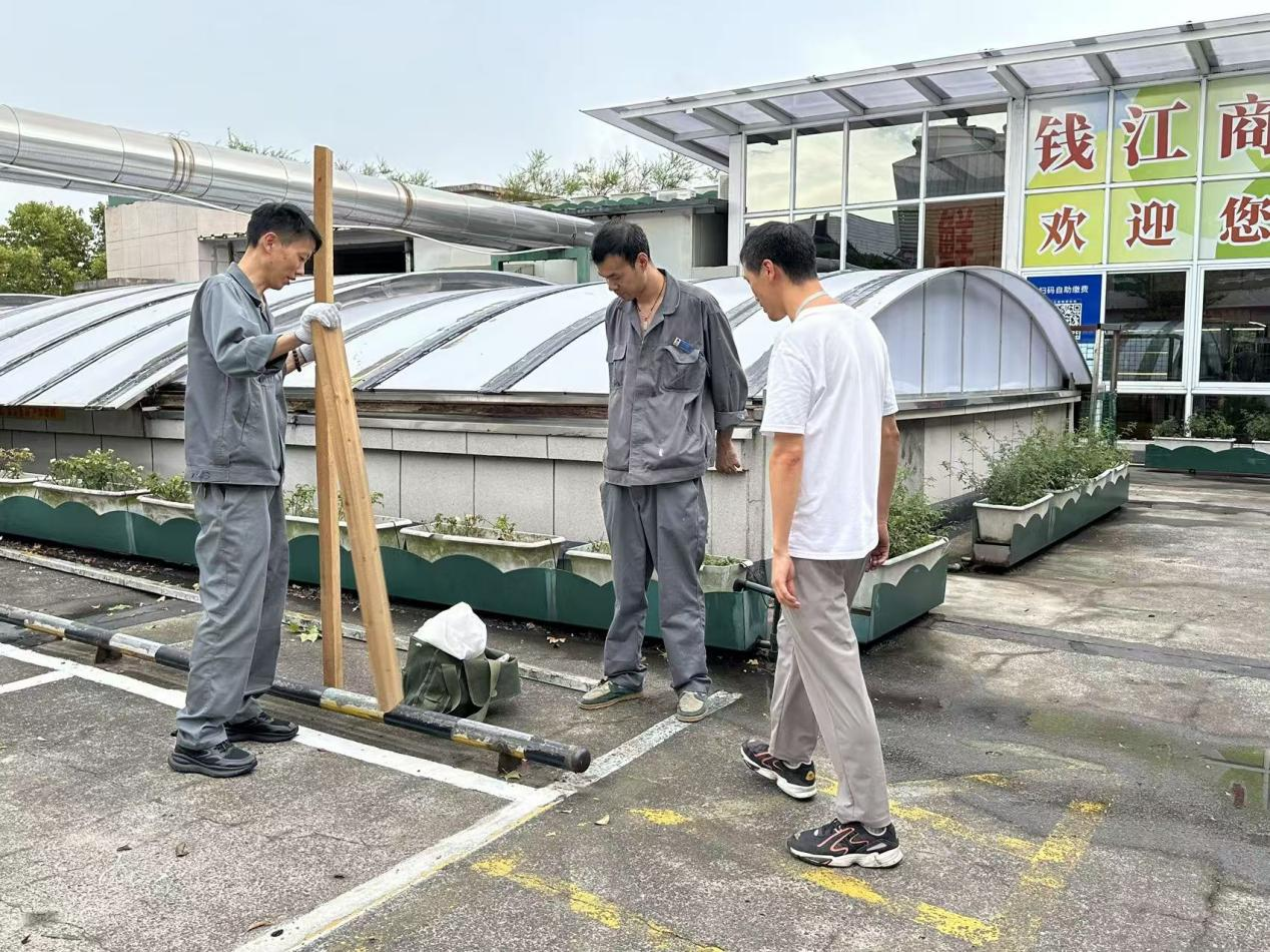 風(fēng)雨退去，安全先行！錢(qián)江商城開(kāi)展安全巡查工作